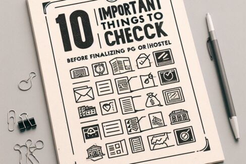 10 Important Things to Check Before Finalizing PG or Hostel